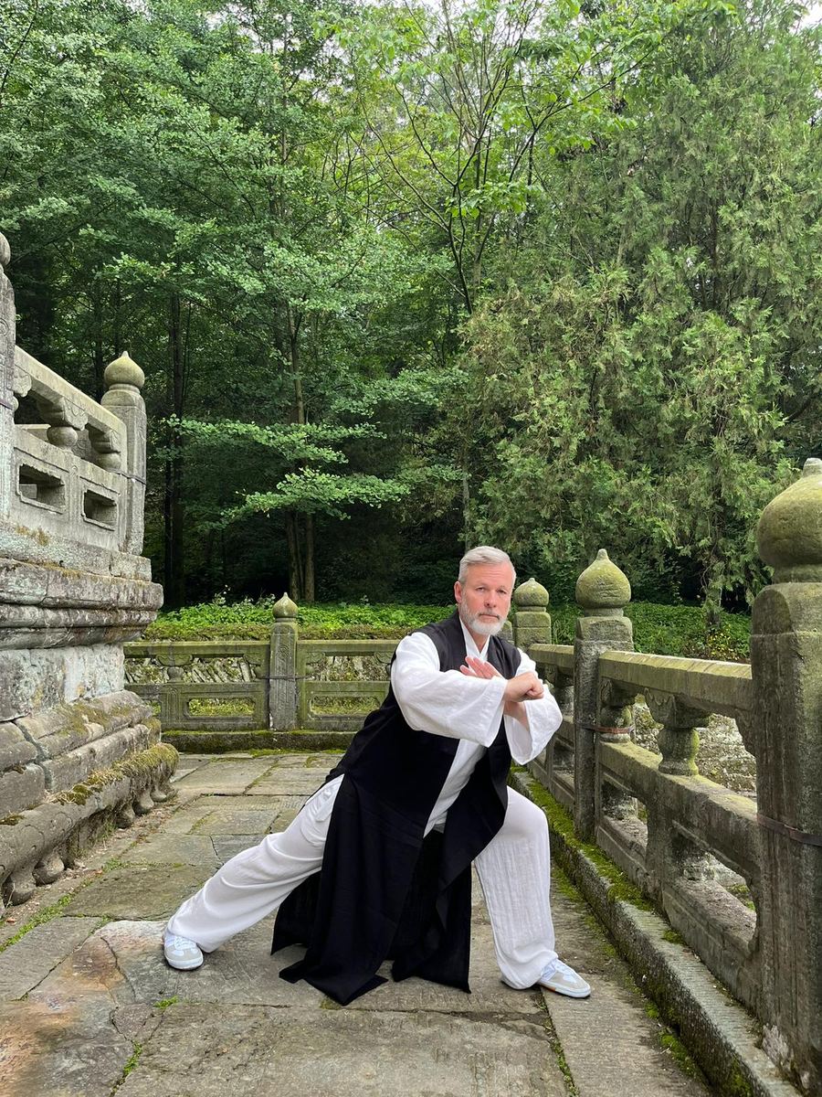 Adi Gorzel beim Kung Fu Training in China